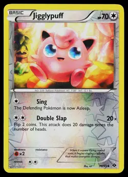 Pokemon Card - Jigglypuff Next Destinies 78/99 Reverse Holo Uncommon - Image 1