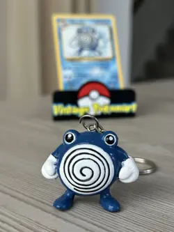 Poliwhirl Pokemon Card Uncommon Base Set - 38/102 1999 + Keychain - Image 4