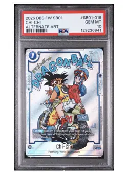 Chi-Chi Alternate Art Foil SB01-019 FW SB01 Dragon Ball Super Card PSA 10 - Image 1
