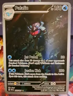 Palafin 225/091 - Paldean Fates Illustration Rare Holo Pokemon Card TCG - Image 1