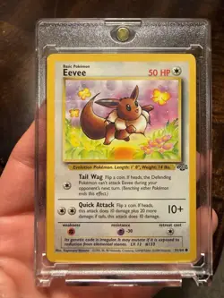 Pokemon Eevee Jungle Common Card 51/64 50 HP 1999 Unlimited Regular English - Image 1