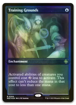 Training Grounds (Foil Etched) #109 (NM) March of the Machine MAT Magic MTG - Image 1