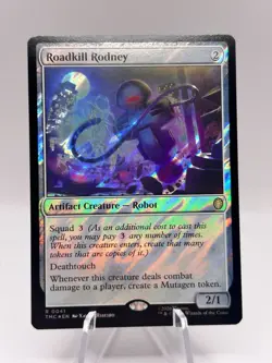 Roadkill Rodney 0041 Surge Foil Commander: Teenage Mutant Ninja Turtles MTG NM - Image 1