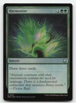 Harmonize (Ripple Foil) 231 Commander: Modern Horizons 3 MTG Foil NM - Image 1