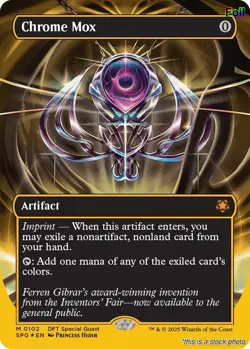 Chrome Mox (Borderless) (First-Place Foil) [SPG - 102] - NM [Foil] TCG MTG - Image 1