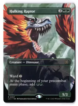 Hulking Raptor NM* BORDERLESS The Lost Caverns Of Ixalan 0327 mtg -UnltdCards - Image 1