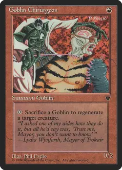 Fallen Empires Goblin Chirurgeon (B) MTG Magic the Gathering NM - Image 1