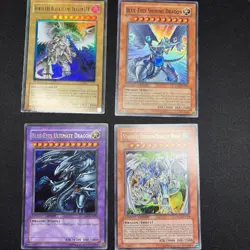 Vintage YUGIOH Card Lot, Limited Edition, First Edition, Blue-Eyes, LP - Image 1