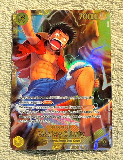 Monkey D Luffy OP15-119 SEC Full Art Textured - Piece Adventure on Kami's Island - Image 1