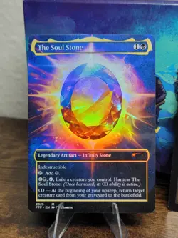 The Soul Stone Borderless Foil Playtest Card For MTG - Image 2