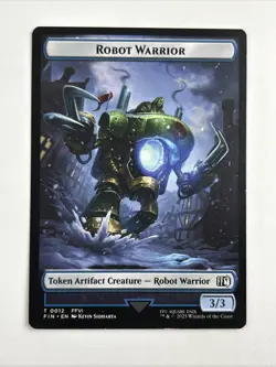 Sephiroth, One-Winged Angel / Robot Warrior Token - (#12) Regular - FF - Mtg - Image 2