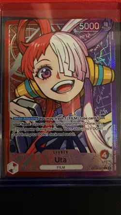 Uta OP06-001 Leader Alternate Art One Piece Wings of the Captain Eng NM - Image 1