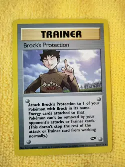 2000 Pokemon TCG - BROCK'S PROTECTION - 101/132 - RARE - GYM CHALLENGE Card NMB⭐ - Image 1