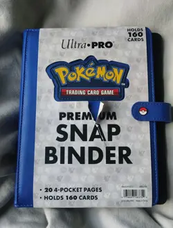Pokemon TCG Premium 160-Card Snap Binder- Blue - Image 1