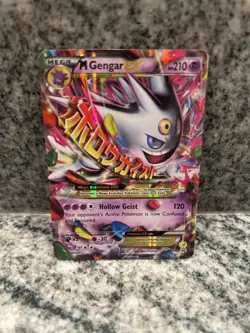 Pokemon TCG Mega Gengar EX XY166 Promo Full Art Holo Card M Gengar EX 6+ - Image 1