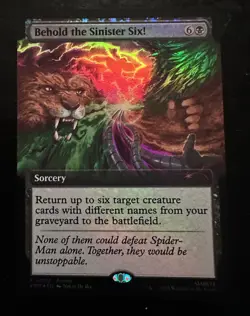 PAX West 2025 MTG Magic The Gathering Spider-Man promo Sinister Six ccg card - Image 1
