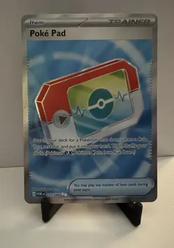 Pokemon Poke Pad Trainer Item Full Art Holo POR 113/088 Card - Image 1