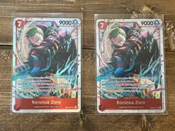 One Piece (2 Card Lot) RORONOA ZORO EB04-007 SR Adventure on Kami's Island - Image 1