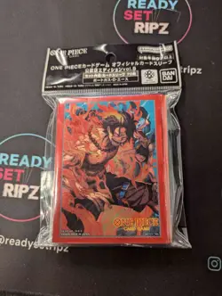 One Piece Card Game Card Sleeve Official Store Edition Vol.5 - Portgas D. Ace - Image 1
