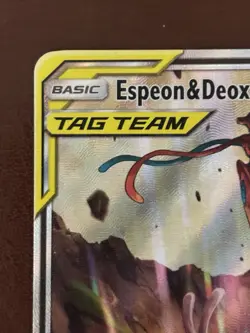 Pokemon Espeon & Deoxys GX SM240 SM Holo Promo TAG TEAM GX Card HP 260 - Image 3