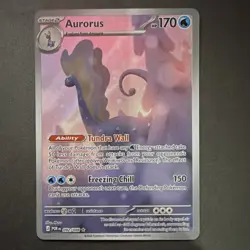 Pokemon Japanese Holo AR Card Lot - Aurorus, Numel, Starly - 3 Cards - Image 3