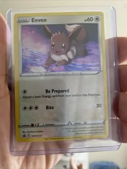 Eevee Swirl SWSH127 SWSH: Sword & Shield Promo Cards Holo Swirl - Image 1