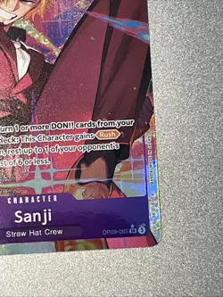 Sanji OP09-065 SR Alternative Art Card One Piece TCG - Image 5