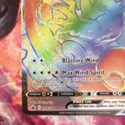 Pokemon Tornadus VMAX 209/198 Secret Rare Full Art Holo Vmax 320 HP Card - Image 4