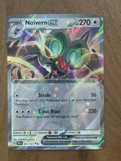 Pokemon TCG Noivern Ex 091/131 Prismatic Evolutions Double Rare NM Card - Image 1