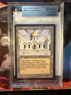 1993 Library of Alexandria BGS AA MTG Arabian Nights - Image 1