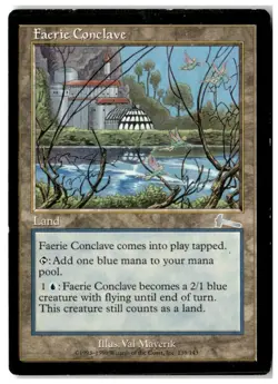 MTG Faerie Conclave -Urza's Legacy Heavily Played English Playset (x4) - Image 3