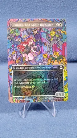 MTG Jennika, Bad Apple Big Sister Borderless SHOWCASE FOIL NM TMNT 🔮 5* - Image 1