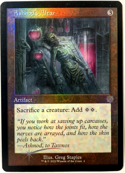 MTG Ashnod's Altar (Foil) The Brothers' War: Retro Frame Artifacts 4 Damaged - Image 1