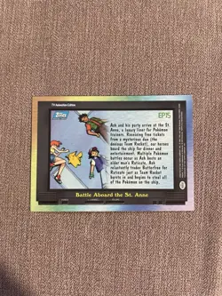 Topps Pokemon Episode Card - EP15 Battle Aboard The St. Anne Holo Foil - Image 3