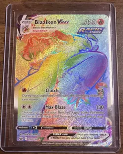 Pokemon Blaziken VMAX Secret Rare Full Art Holo 200/198 Chilling Reign 320 HP - Image 1
