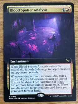 MTG Murders at Karlov Manor, Blood Spatter Analysis - Extended Art - Image 1