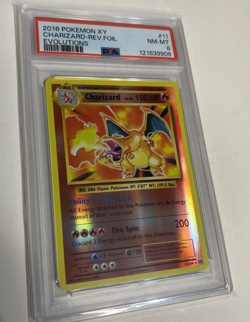 2016 POKEMON XY EVOLUTIONS #11 CHARIZARD REVERSE FOIL HOLO 11/108 PSA 8 - Image 1