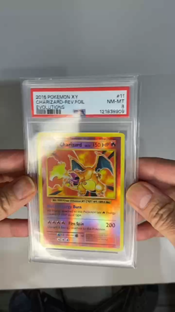 2016 POKEMON XY EVOLUTIONS #11 CHARIZARD REVERSE FOIL HOLO 11/108 PSA 8 - Image 2