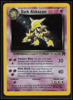 Pokemon TCG Dark Alakazam (1) #01/82 Team Rocket - Image 1