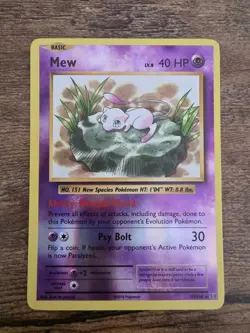 2016 Pokemon XY Evolutions Mew Reverse Holo #53/108 - Image 1