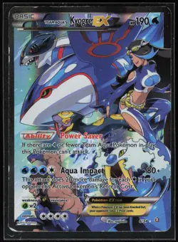 Pokemon TCG Team Aqua's Kyogre EX #6/34 Double Crisis - Image 1
