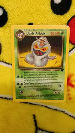 Vintage 1999-2000 Pokemon Team Rocket Dark Arbok NM - Image 1