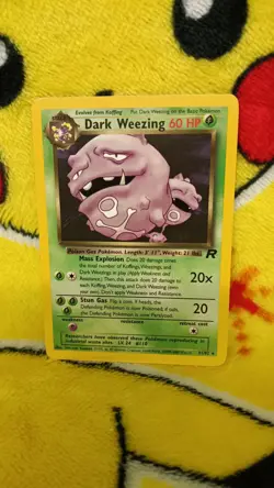Vintage 1999-2000 Pokemon Team Rocket Dark Weezing NM - Image 1
