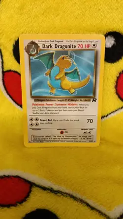 Vintage Pokemon 2000 Team Rocket Dark Dragonite NM - Image 1