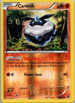 Pokemon TCG Carbink 50/124 Fates Collide Rev Holo NM - Image 1