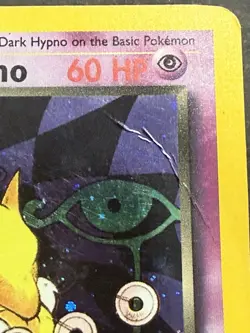 Pokemon TCG Dark Hypno 9/82 Team Rocket Holo Rare 60 HP Card English - Image 3