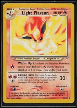 Pokemon TCG Light Flareon #046/105 Neo Destiny - Image 1