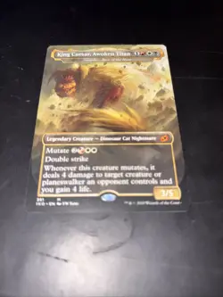 MTG King Caesar, Awoken Titan IKO 381 Mythic Creature Card Near Mint Condition - Image 1