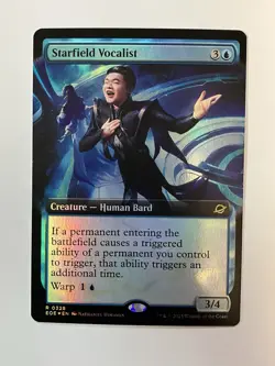 Starfield Vocalist Extended Art Foil 0328 EOE NM/MT [Edge of Eternities:MTG] - Image 1