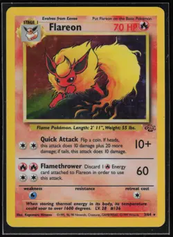 Pokemon TCG Flareon (3) #03/64 Jungle - Image 1